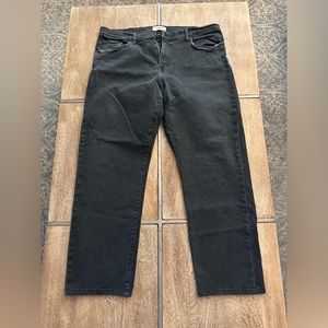 Baldwin denim, size 38. Henley slim straight fit in “smoke” color